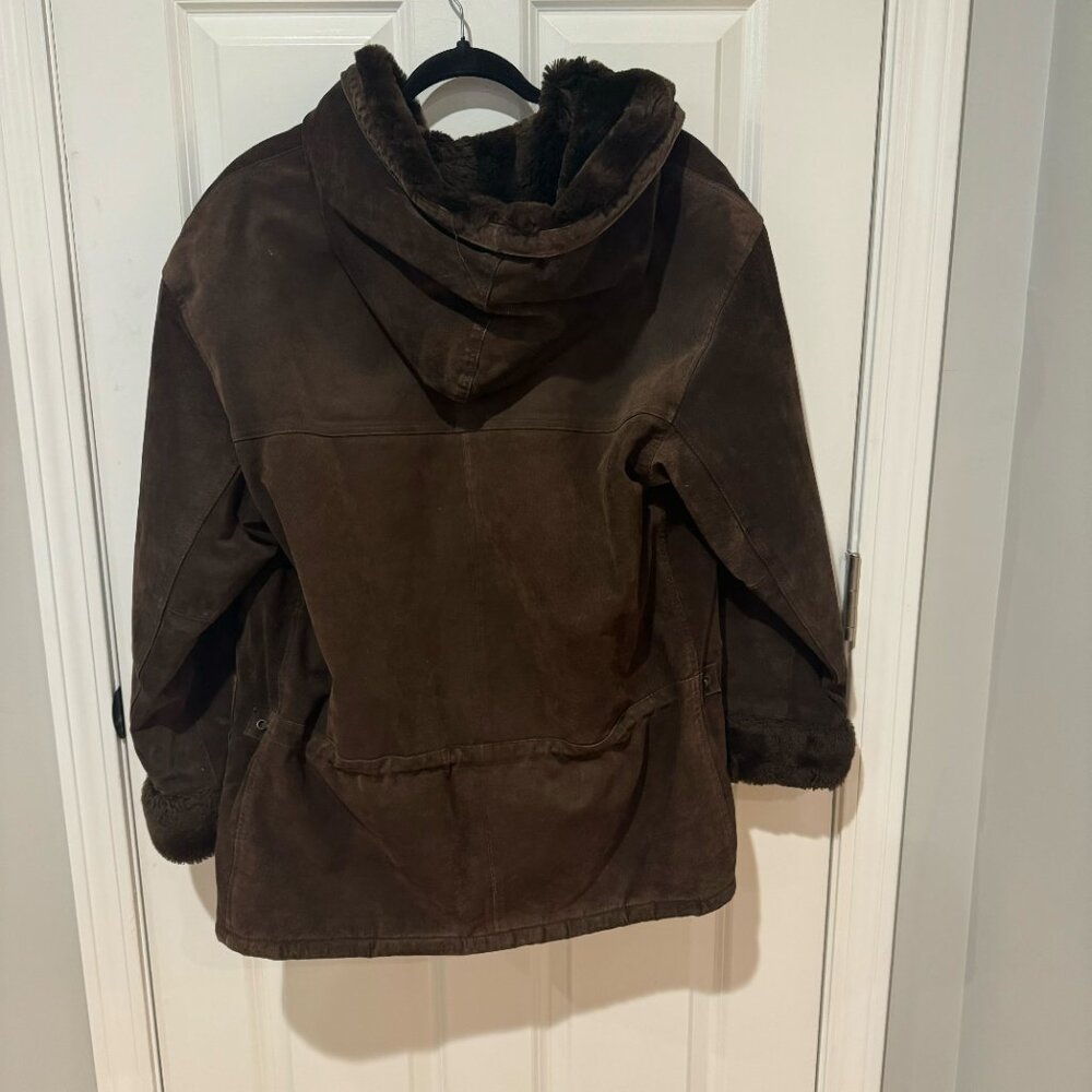 Brown St John's Bay Suede Heavy Weight Jacket - Size Small - Picture 9 of 13